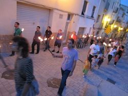 La Marxa de torxes pels carrers de Falset