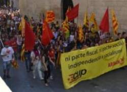 Manifestació de l'11-S a Lleida