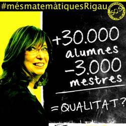 Les matemàtiques de la consellera Irene Rigau