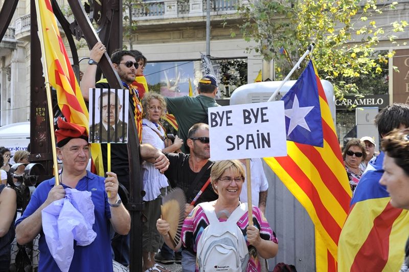 11-S: Manifestació massiva a Barcelona