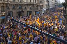 11-S: Manifestació massiva a Barcelona