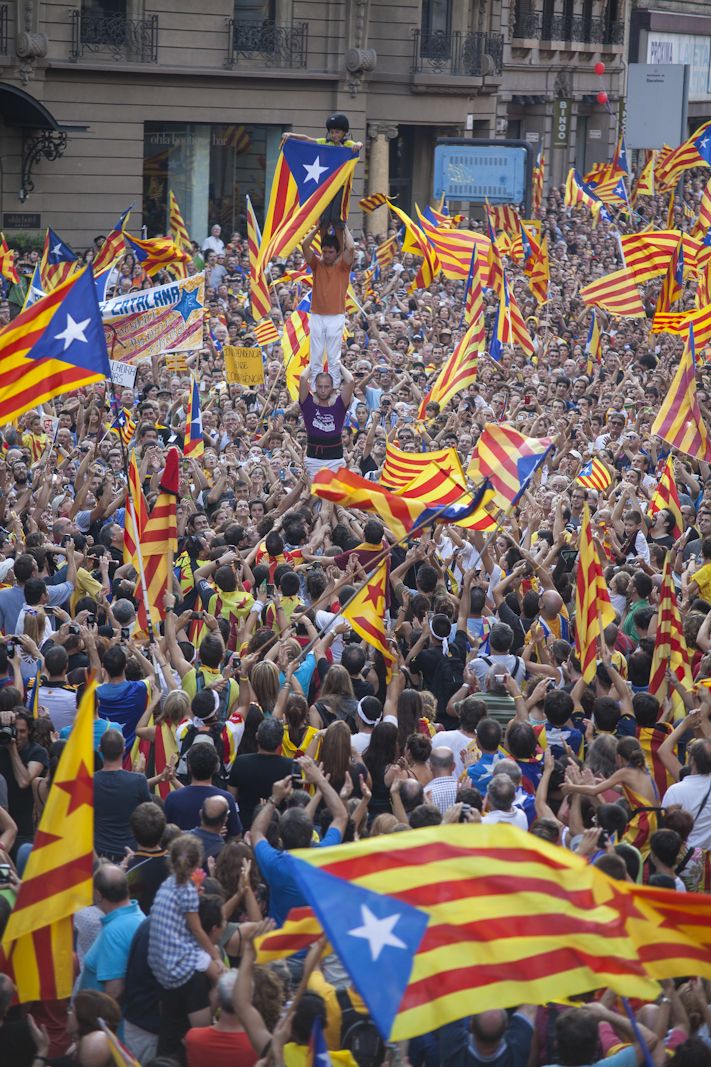 11-S: Manifestació massiva a Barcelona