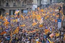 11-S: Manifestació massiva a Barcelona