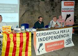 Presentació del nucli de l'Assemblea Nacional Catalana (ANC) a principis de setembre a Cerdanyola. Foto: Cerdanyola.info