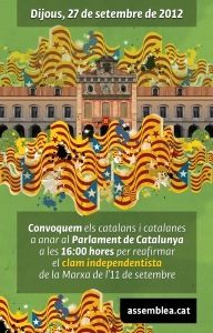 L'ANC convoca al Parlament de Barcelona