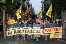 Capçalera de la manifestació de Tarragona