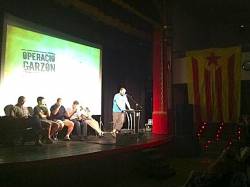 Acte de presentació del documental "Operació Garzón" al Teatre de La Unió de Sant Cugat