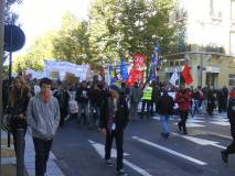 Manifestaci&oacute; a Perpiny&agrave; contra les reformes de les pensions