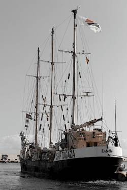 El veler Estelle atracat a Barcelona