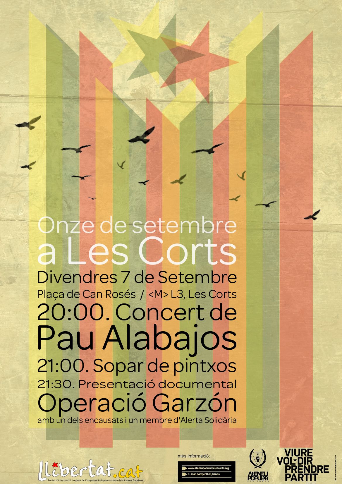 11-S al barri de les Corts de Barcelona