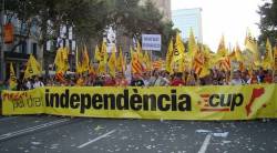 Bloc de la CUP a la manifestació