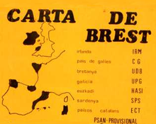 La Carta de Brest, un compromís dels independentistes europeus, amb el PSAN-P i l'ETC de la Catalunya Nord