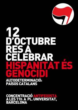 Concentració antifeixista a les 11h a Plaça Urquinaona de Barcelona