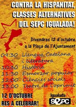 A Igualada el SEPC ha organitzat classes alternatives