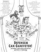 Cartell de l'acte en defensa de les famílies desnonades de Can Ganiveter