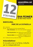 Actes de l'ANC a Barcelona pel 12-O