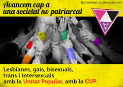 Apareix el manifest "Avancem cap a una societat no patriarcal" GLTBI de suport a la CUP