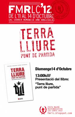 Presentació a les Corts del llibre "Terra Lliure: Punt de partida (1979-1995) Una biografia autoritzada", aquest diumenge.