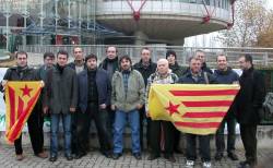 Els independentistes demandants, el 2003 durant el judici al TEDH d'Estrasburg