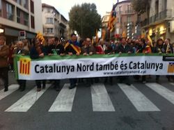 Bloc de l'ANC. Marxa cloenda del Correllengua 2012 Perpinyà