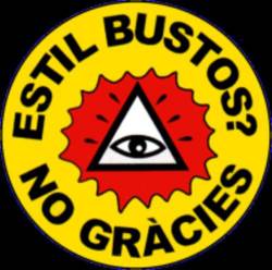 Adhesius "Estil Bustos, no gràcies"