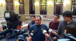 David Fernàndez, Quim Arrufat i Georgina Rieradevall al Parlament