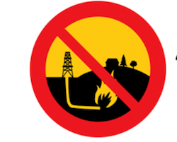 Logo  de la Plataforma Aturem el Fracking (PAF)