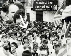 L'inspector Luis Torrent, en un infiltració al Fossar de les Moreres l'any 1987