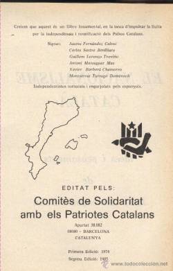 "El nacionalisme català", llibre d'Armengou, reedició publicada pels CSPC