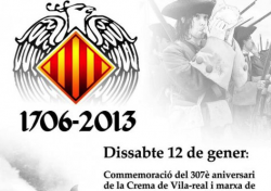 Cartell anunciant els actes de commemoraci&oacute; del 12 de gener de 1706