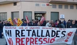 Concentració  en solidaritat amb el encausats a Gandia pels fets del 14-N