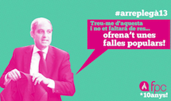 Cartell de les 10é Les falles populars combatives
