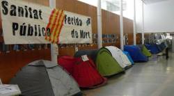 La tancada al Parc Tauí de Sabadell