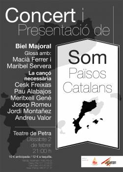 Cartell de la presentació de "Som Països Catalans"