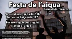 Cartell anunciat la Festa de l'Aigua Solidaria