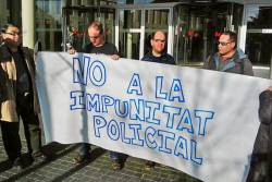 Concentració en suport al membre de la Intersinsincal (CSC), Enric Llorella