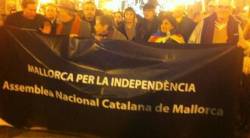Bloc de l'ANC a Mallorca en manifestació del 31-D