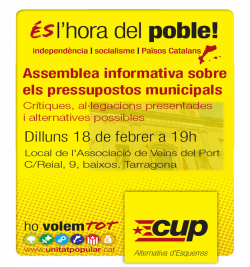 Cartell on s'anuncien les assemblees informatives