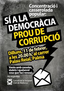 Cartell de la convocatòria del Consell de la Societat Civil de Mallorca