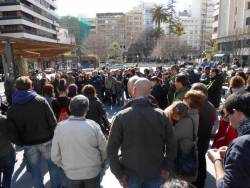 Un moment de la concentració a Alacant