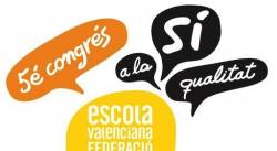 Logo del V Congrés d'Escola Valenciana