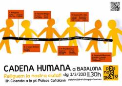 Cartell de convocatòria a Badalona