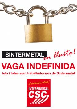 Vaga indefinida a Sintermetal