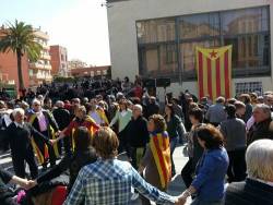 Acte multitudinari en la presentació de Sardanes per la Independència