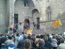 Acte d'Enlla&ccedil;ats per la Llengua a Barcelona