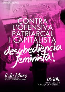 Cartell desobediència feminista 2013