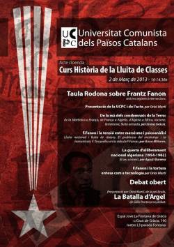 Acte de cloenda del Curs d'història de la lluita de classes, impartit dins el marc de la Universitat Comunista dels Països Catalans (UCPC).