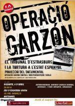 Cartell de l'acte sobre l'"Operació Garzón" que tindrà lloc a Mutxamel