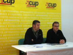 Els regidors, Jordi Navarro i Carles Bonaventura a la roda de premsa
