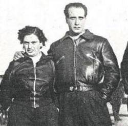 Lucio Ruano, amb la seva parella, el 1937: succesor de Durruti com a cap de la seva columna, que va liderar de manera manfiosa. Tots dos van ser assassinats temps deprés per Justo Bueno